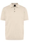 bugatti Poloshirt in klassischer Form Khaki/Beige/Braun/Weiß