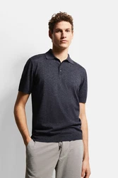bugatti Poloshirt in klassischer Form Dunkelblau/Dunkelgrau/Grau/Blau