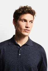 bugatti Poloshirt in klassischer Form Dunkelblau/Dunkelgrau/Grau/Blau