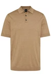 bugatti Poloshirt in klassischer Form Braun/Beige/Khaki