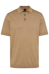 bugatti Poloshirt in klassischer Form Braun/Beige/Khaki