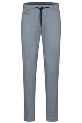 bugatti Chinohose mit Kordelzug Grau/Blau/Hellblau