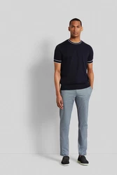 bugatti Chinohose mit Kordelzug Grau/Blau/Hellblau