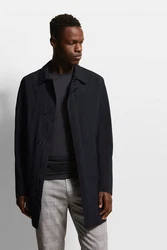 bugatti Kurzmantel mit Stretchfunktion Dunkelblau/Schwarz/Dunkelgrau