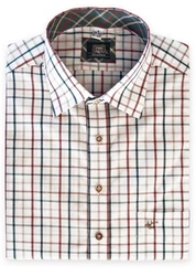 OS-Trachten Trachtenhemd Etaru Langarm Hemd Rot/Beige