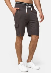 Indicode Sweatshorts White Rock Weiß