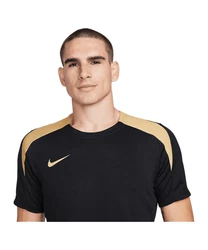 Nike T-Shirt Strike Funktionsshirt Schwarz/Dunkelblau