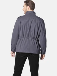 Jan Vanderstorm Fieldjacket BROR Dunkelblau/Fliederfarben/Lila/Hellgrau/Grau/Dunkelrot