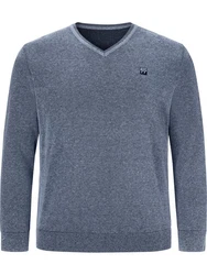 Jan Vanderstorm Strickpullover KEIMO Dunkelblau/Blau/Grau/Hellblau