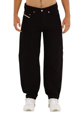 Picaldi Jeans Loose-fit-Jeans Zicco (471) Schwarz/Beige/Weiß