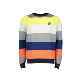 V-Ausschnitt-Pullover orange regular (1-tlg)
