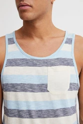 Solid Tanktop SDWhicco ärmelloses Shirt Blau/Grau/Hellblau