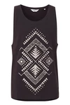 !Solid Tanktop SDIsaak Schwarz/Beige/Dunkelbraun