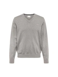Gant Strickpullover CLASSIC COTTON V-NECK Grau/Hellgrau/Dunkelgrau