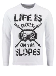 Key Largo Sweatshirt MSW SLOPES Braun/Weiß