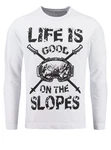 Key Largo Sweatshirt MSW SLOPES Braun/Weiß
