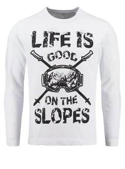 Key Largo Sweatshirt MSW SLOPES Braun/Weiß