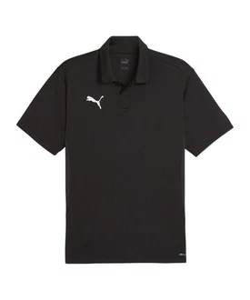 PUMA T-Shirt teamGOAL Polo Schwarz/Grau/Dunkelgrau