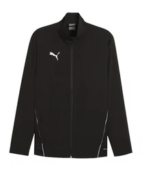 PUMA Sweatjacke teamGOAL Sideline Jacke Schwarz/Rot