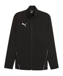 PUMA Sweatjacke teamGOAL Sideline Jacke Schwarz/Rot