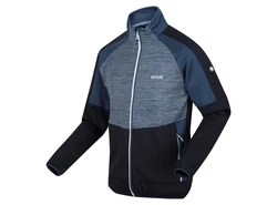 RennerXXL Fleecejacke Yare Herren STRETCH Dunkelblau/Hellblau/Lila