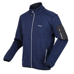 Fleecejacke Newhill XXL Herren Strickfleece Jacke bergren Meliertes Poly-Strickgewebe, zwei seitliche Reiverschlusstaschen