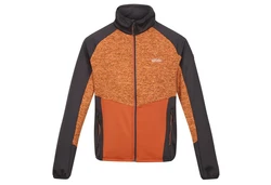 RennerXXL Fleecejacke Herren Outdoorjacke Orange/Braun