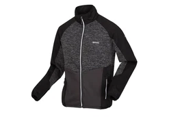 RennerXXL Fleecejacke Herren Outdoorjacke Schwarz/Dunkelgrau/Grau