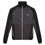 RennerXXL Fleecejacke Herren Outdoorjacke Schwarz/Dunkelgrau/Grau