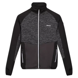 RennerXXL Fleecejacke Herren Outdoorjacke Schwarz/Dunkelgrau/Grau