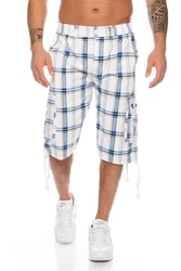 Kendindza Cargoshorts Cargobermuda Herren Blau/Dunkelblau/Hellblau/Weiß/Creme