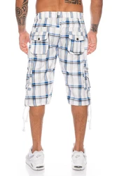 Kendindza Cargoshorts Cargobermuda Herren Blau/Dunkelblau/Hellblau/Weiß/Creme