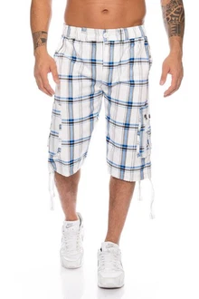 Kendindza Cargoshorts Cargobermuda Herren Blau/Dunkelblau/Hellblau/Weiß/Creme