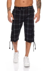 Kendindza Cargoshorts Cargobermuda Herren Dunkelblau/Schwarz