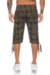 Kendindza Cargoshorts Cargobermuda Herren Dunkelgrün/Khaki