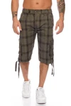 Kendindza Cargoshorts Cargobermuda Herren Dunkelgrün/Khaki