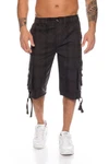 Kendindza Cargoshorts Cargobermuda Herren Schwarz/Khaki/Dunkelblau