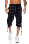 Kendindza Cargobermudas Bermuda Shorts Herren Dunkelblau/Blau/Schwarz