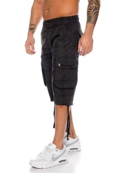 Kendindza Cargobermudas Bermuda Shorts Herren Schwarz/Dunkelblau/Dunkelgrau/Khaki