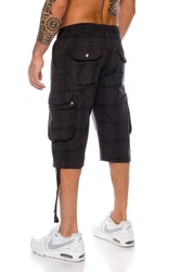 Kendindza Cargobermudas Bermuda Shorts Herren Schwarz/Dunkelblau/Dunkelgrau/Khaki