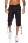 Kendindza Cargobermudas Bermuda Shorts Herren Schwarz/Dunkelblau/Dunkelgrau/Khaki