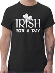 Shirtracer T-Shirt Irish For A Day St Patricks Day Grün/Blau/Hellblau
