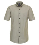 Redmond Kurzarmhemd Comfort Fit 241500999 Khaki/Beige/Weiß/Dunkelgrün