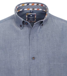 Redmond Kurzarmhemd Comfort Fit 241500999 Grau/Dunkelblau/Blau/Hellblau