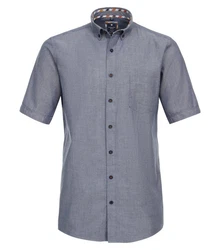 Redmond Kurzarmhemd Comfort Fit 241500999 Grau/Dunkelblau/Blau/Hellblau