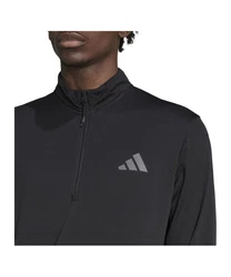 adidas Performance Sweater Seasonal HalfZip Sweatshirt Dunkelgrau/Grau/Schwarz