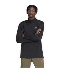 adidas Performance Sweater Seasonal HalfZip Sweatshirt Dunkelgrau/Grau/Schwarz