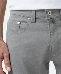 Pierre Cardin Freizeithose Lyon Tapered Hellgrau/Grau/Dunkelgrau
