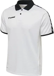 hummel Poloshirt Authentic Functional F8745 Dunkelrot/Weiß/Grau/Creme