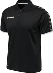hummel Poloshirt Authentic Functional F8745 Schwarz/Beige/Dunkelgrau